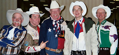 Ron Wilson, Cowboy Poet Lariat, with the Riders in the Sky.