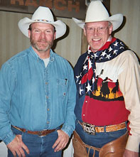 Cowboy Poet Lariat Ron Wilson and Barry Ward.  