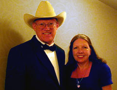 Ron Wilson, Cowboy Poet Lariat, and his wife, Chris Wilson own and operate the Lazy T Ranch in Manhattan, Kansas.